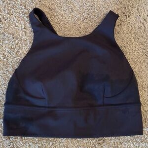 Lululemon Athletica Black High-Neck Racerback Sports Bra